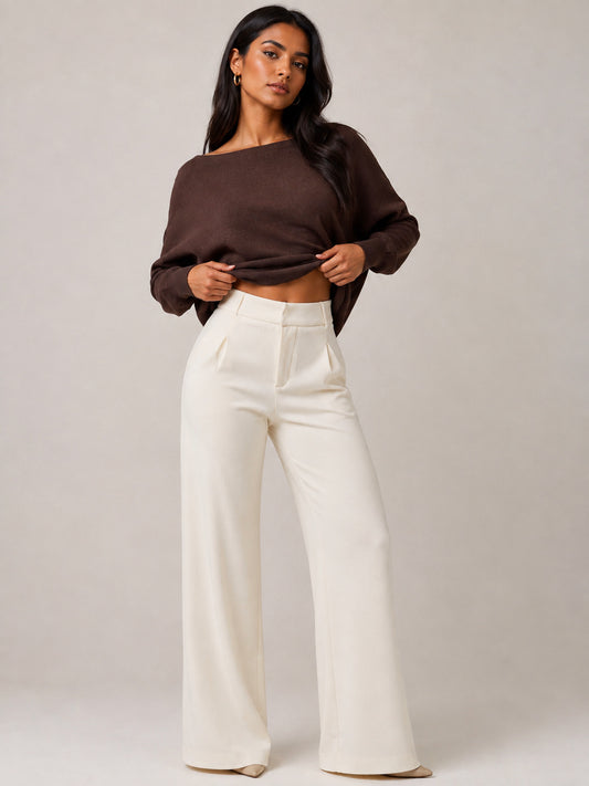 Katia Comfy Pants (Ivory)