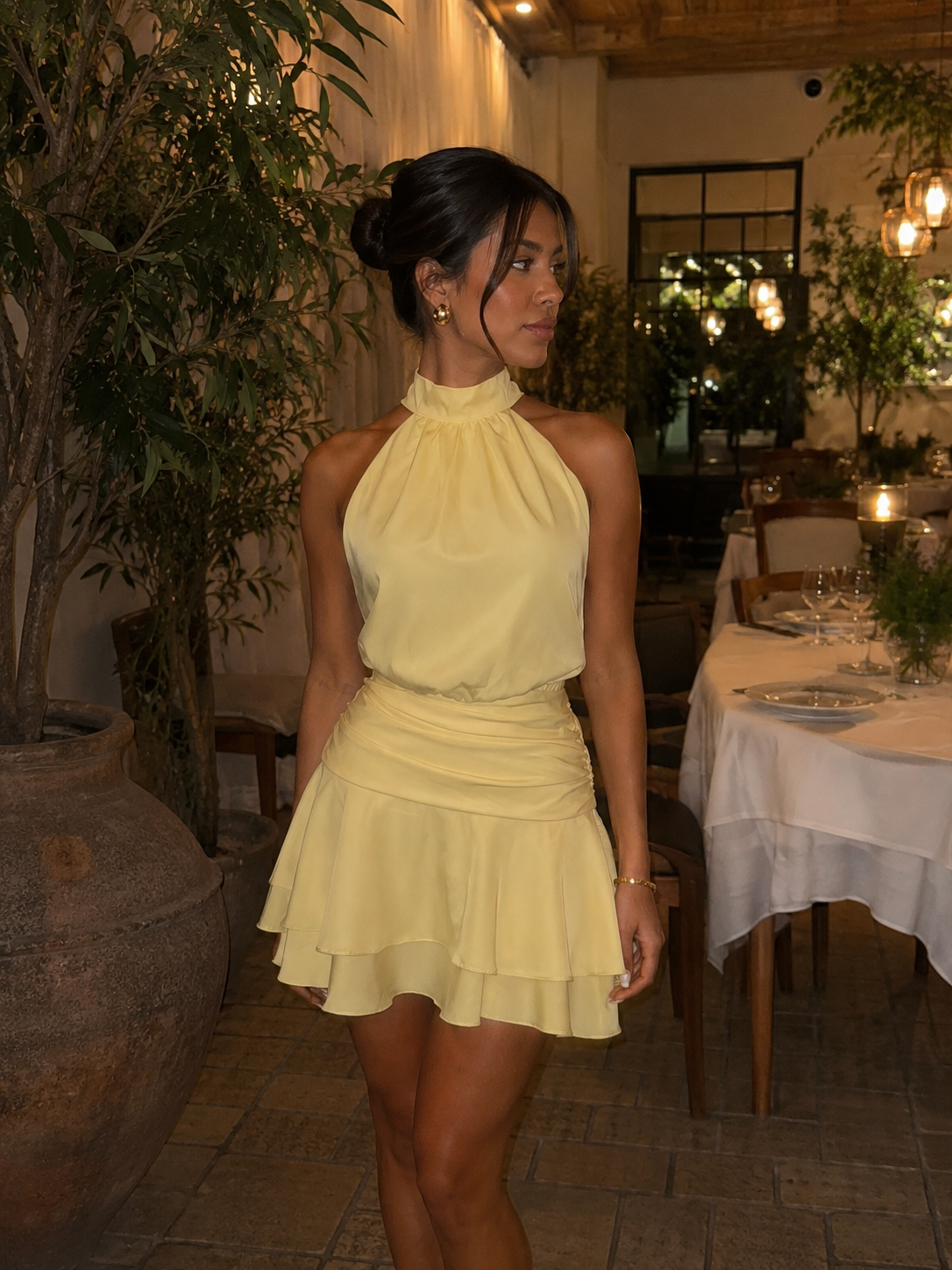 Perla Dress (Butter Yellow)