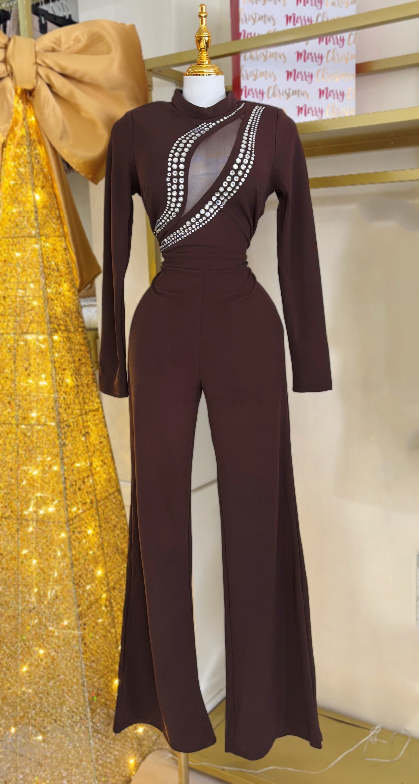 Carolina Chocolate Jumpsuit