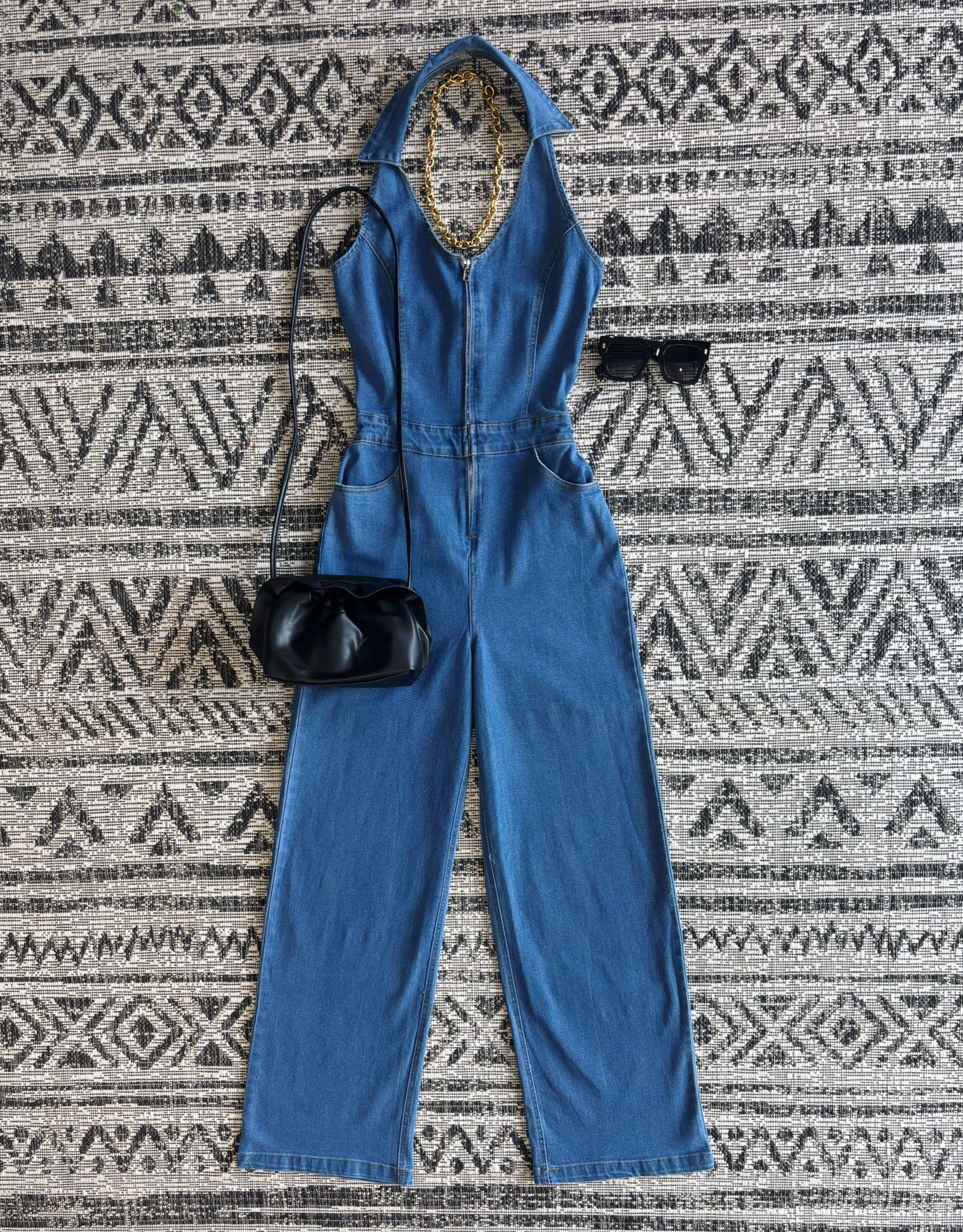 Angela Denim Jumpsuit
