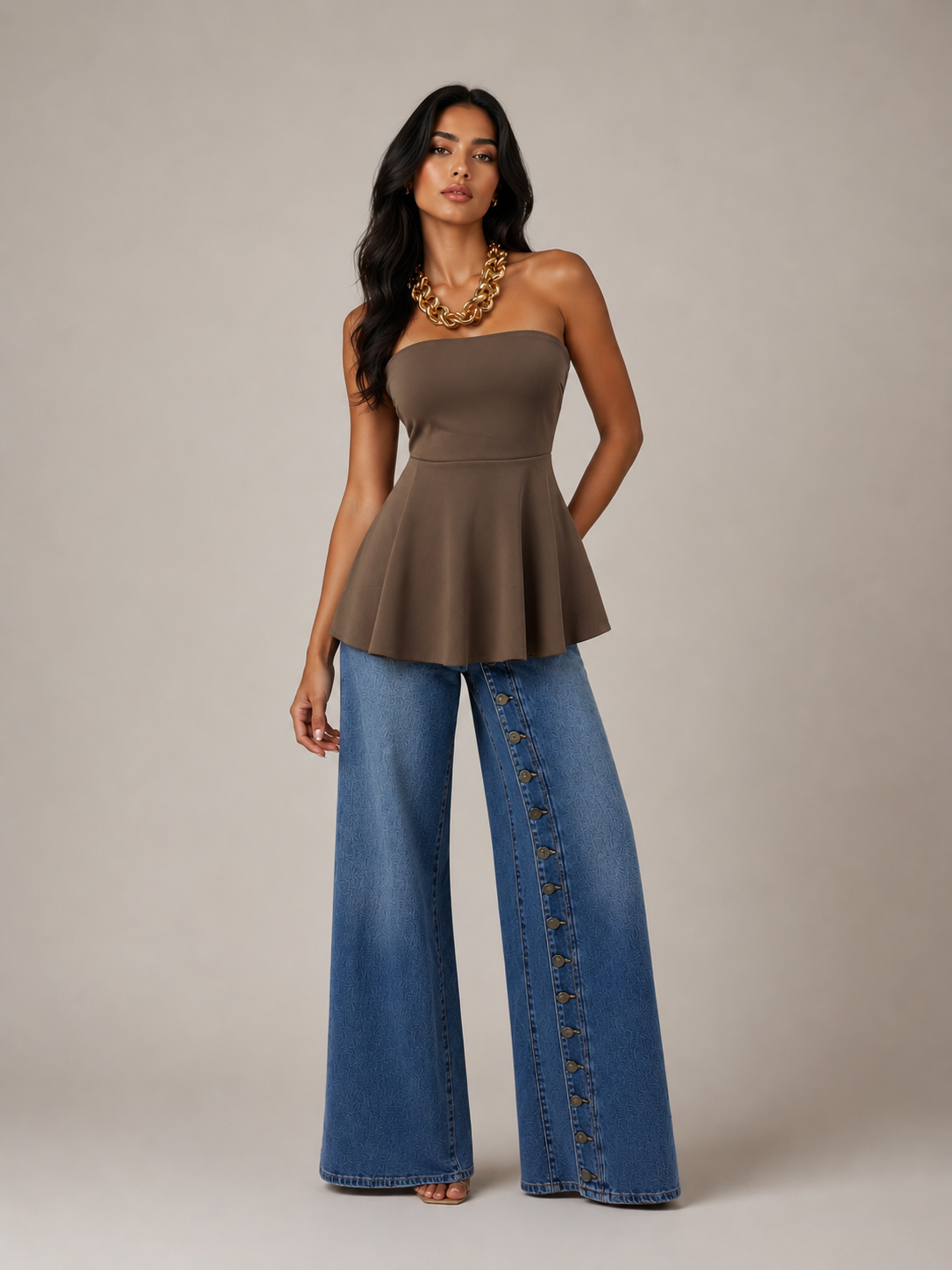 Iria Buttons Jean