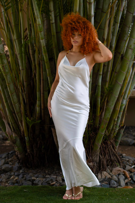 Hesia Back Beads Maxi Dress