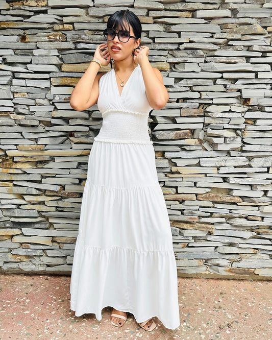 Martinna White Maxi Dress