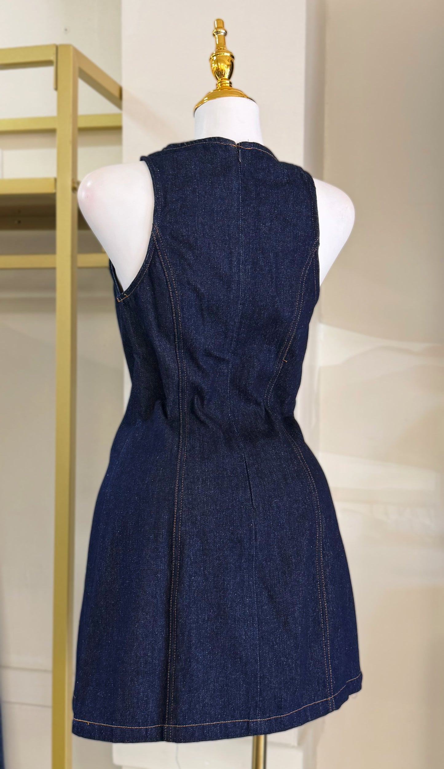 Kamilah Details Denim Dress (No stretch)