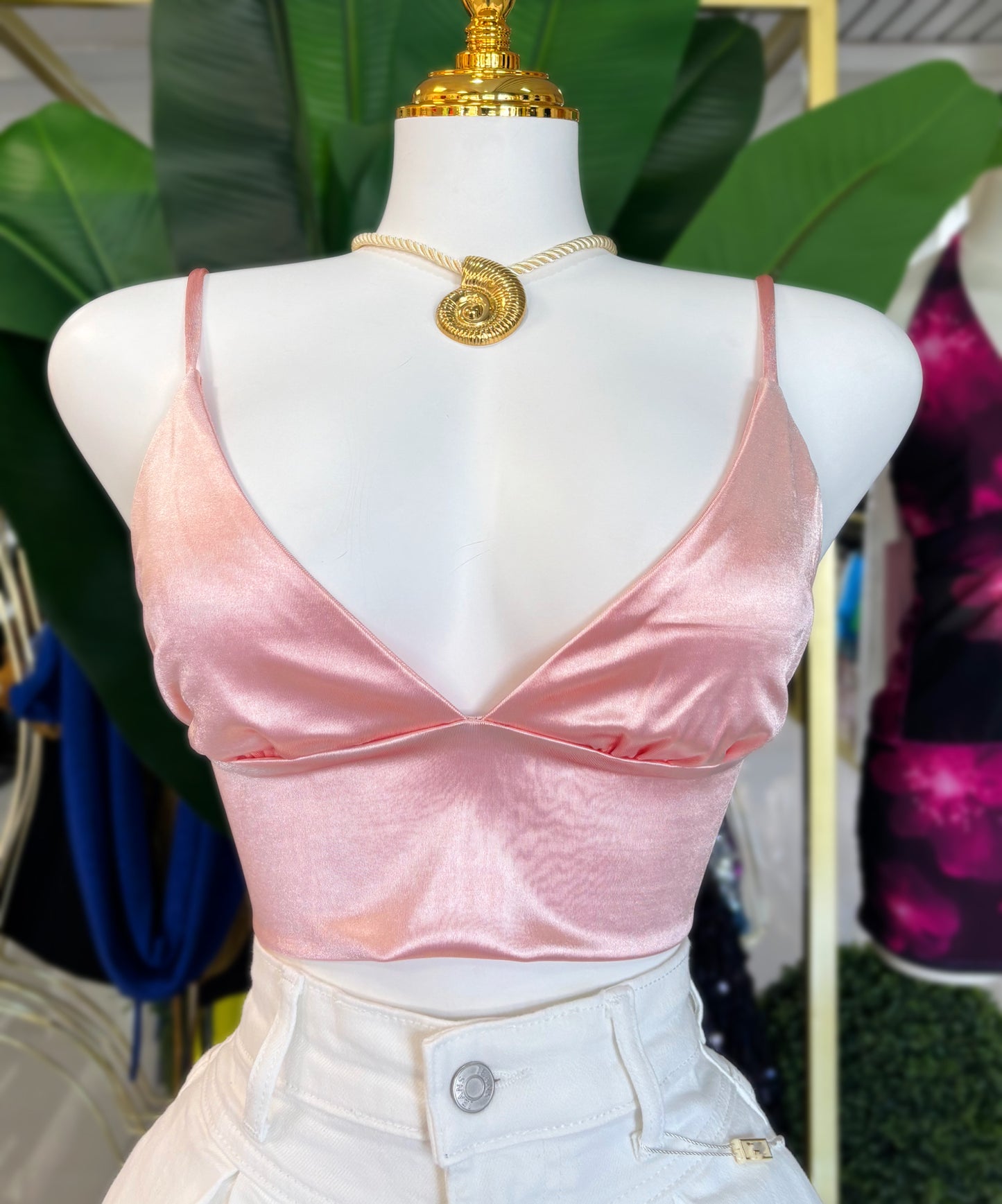 Lia Satin Crop Top (4 colores)