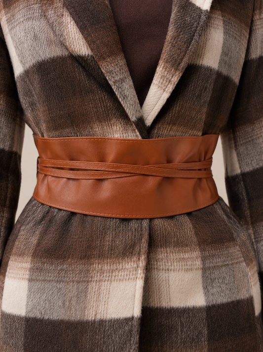 Vesper Wrap Belt (Camel & Brown)