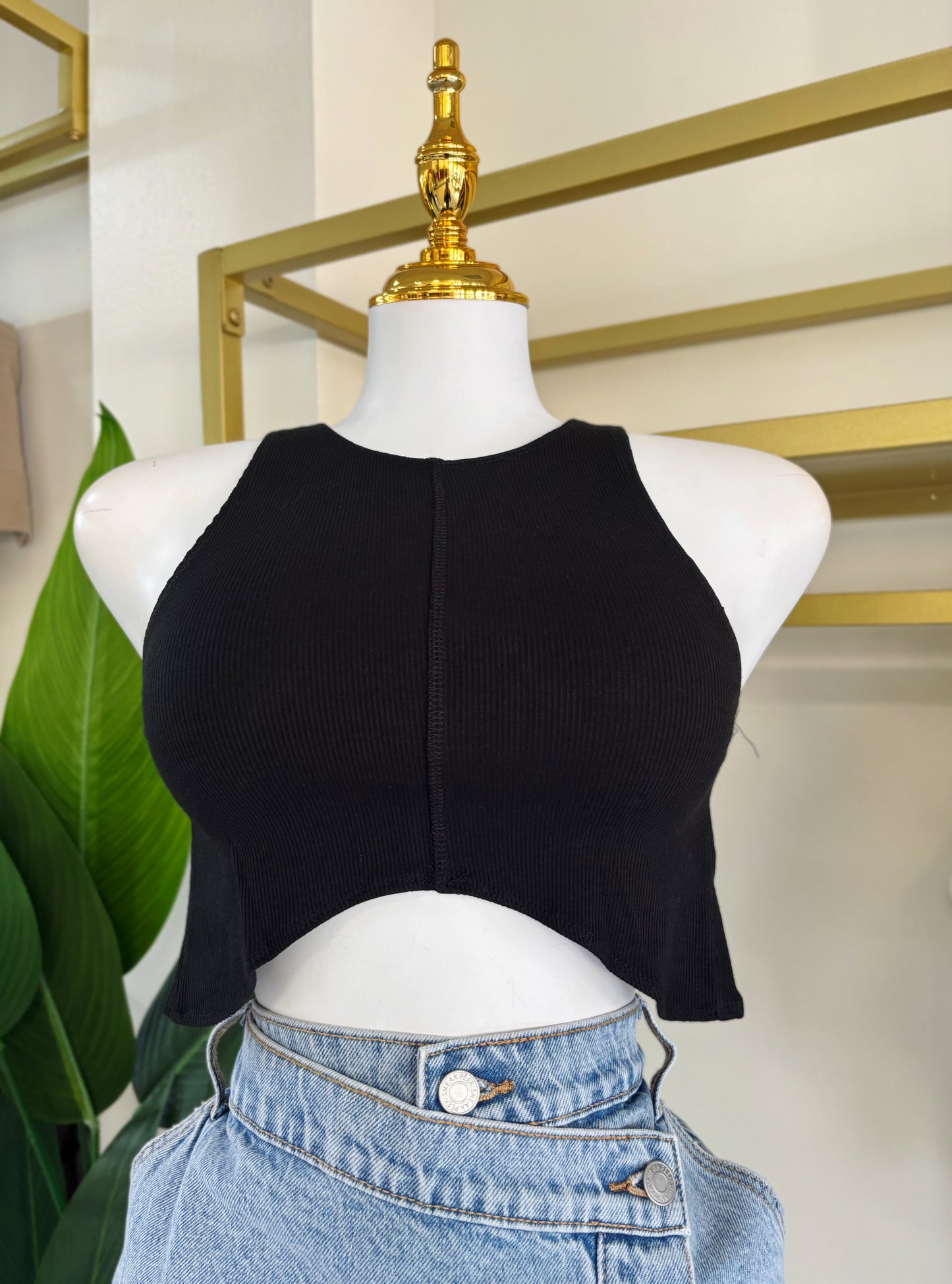 Ariza Crop Top (Black)