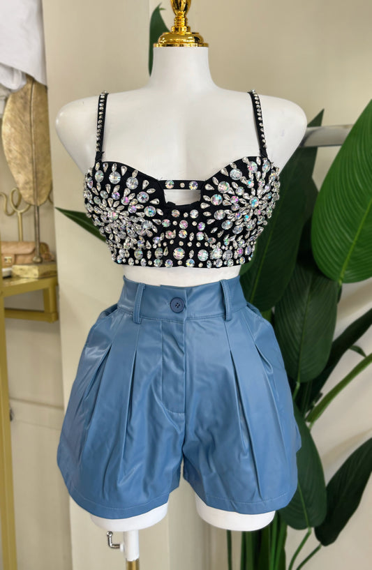 Isabella Leather Short (Corre pequeño)