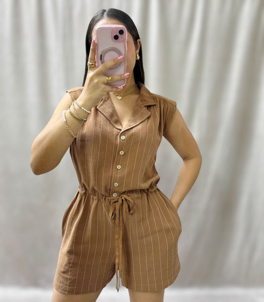 Katia Mocha Romper