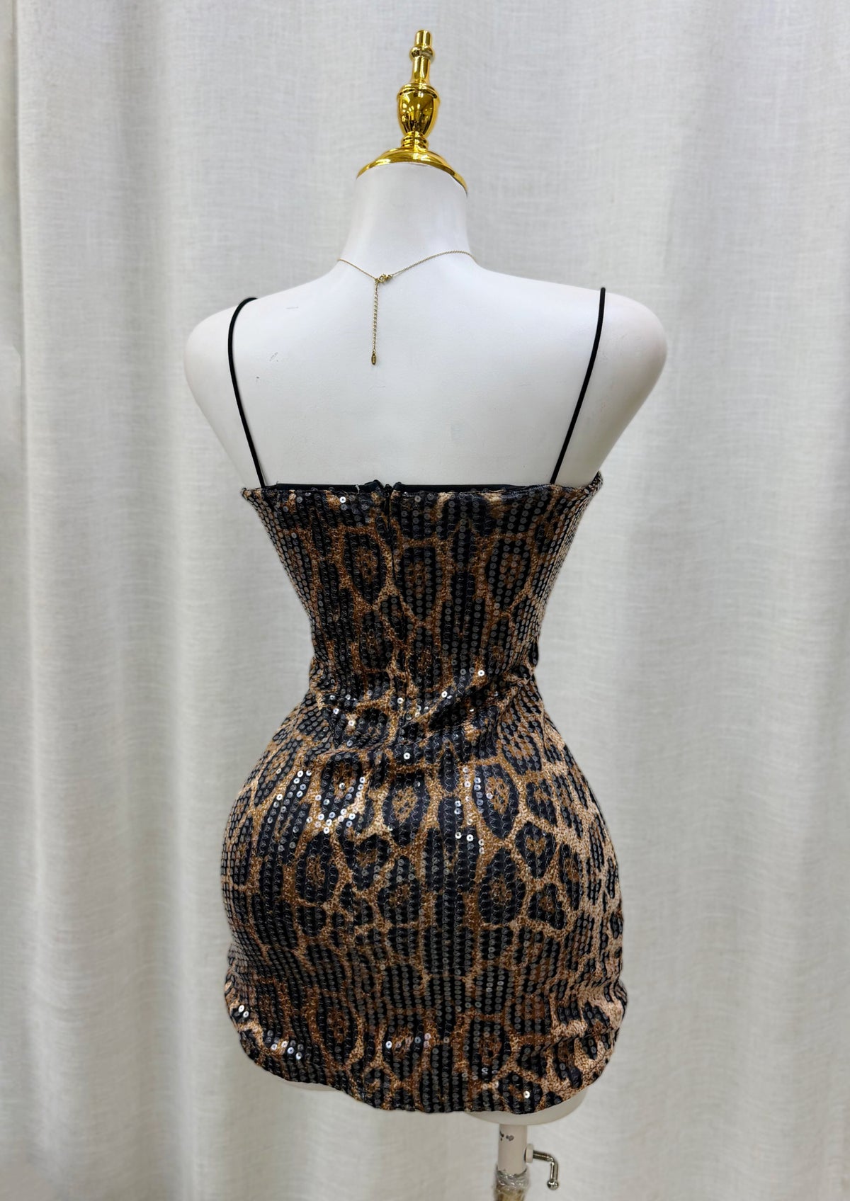 Lissa Leopard Dequin Mini Dress