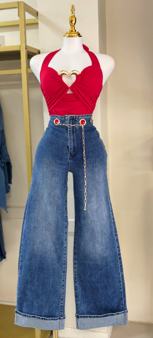 Paula Chain Detail Jean (Tall)
