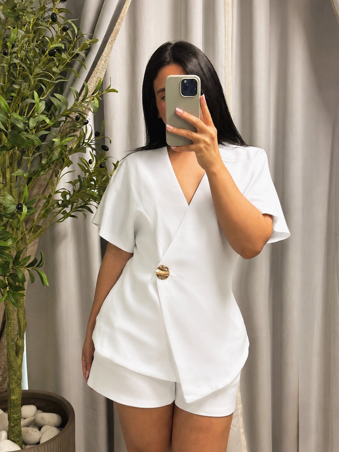 Anette Short Set (White)