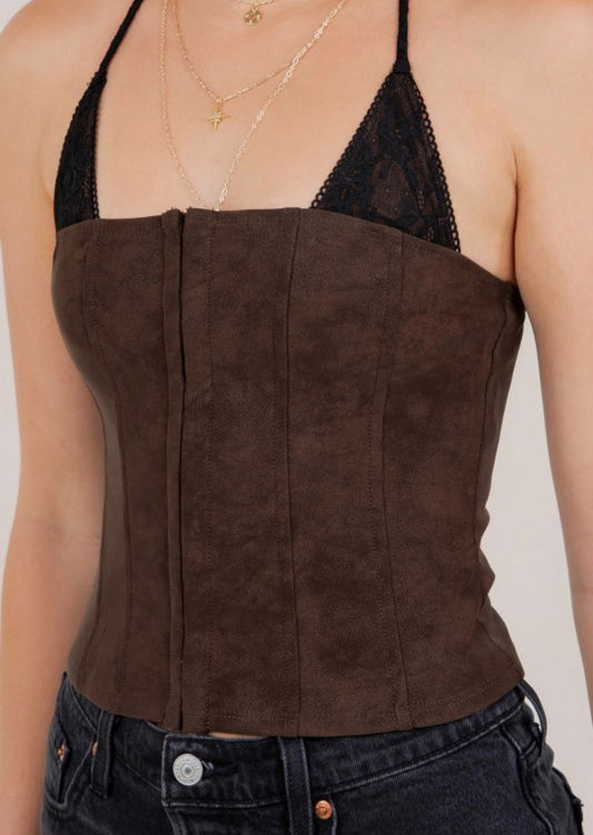 Analía Halter Corset (Brown)