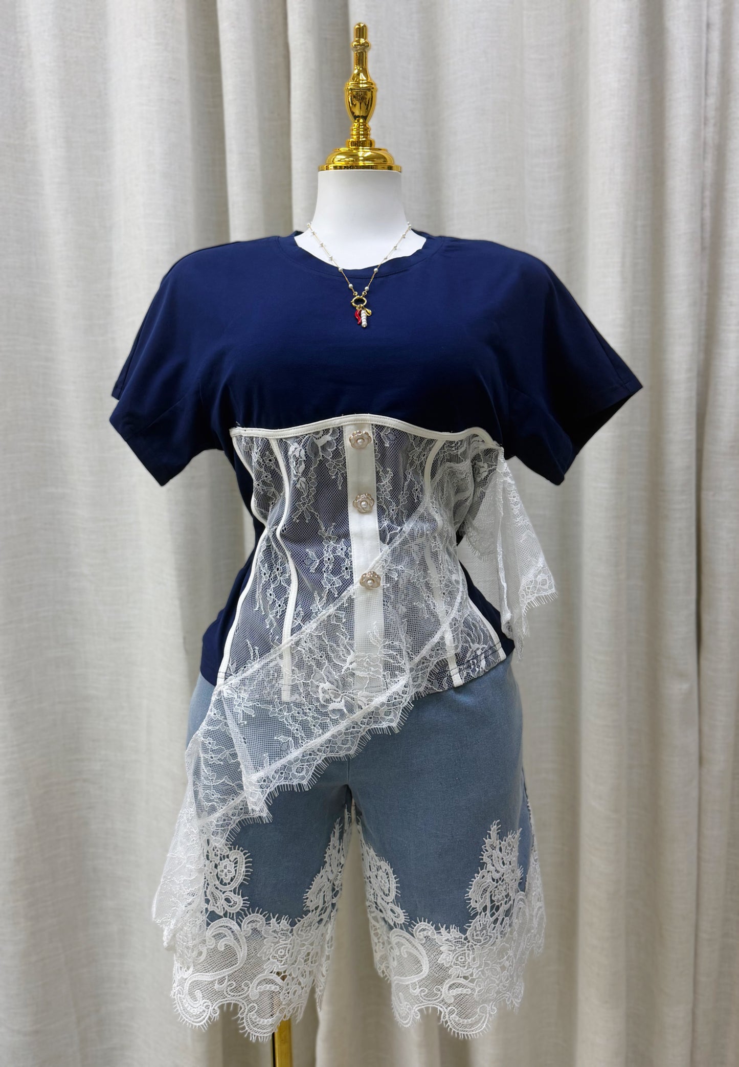 Aurora Lace Detail Tshirt