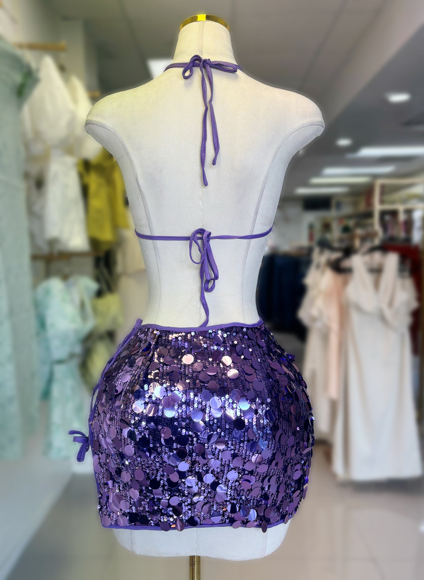 Emma Sequin Set (Purple)