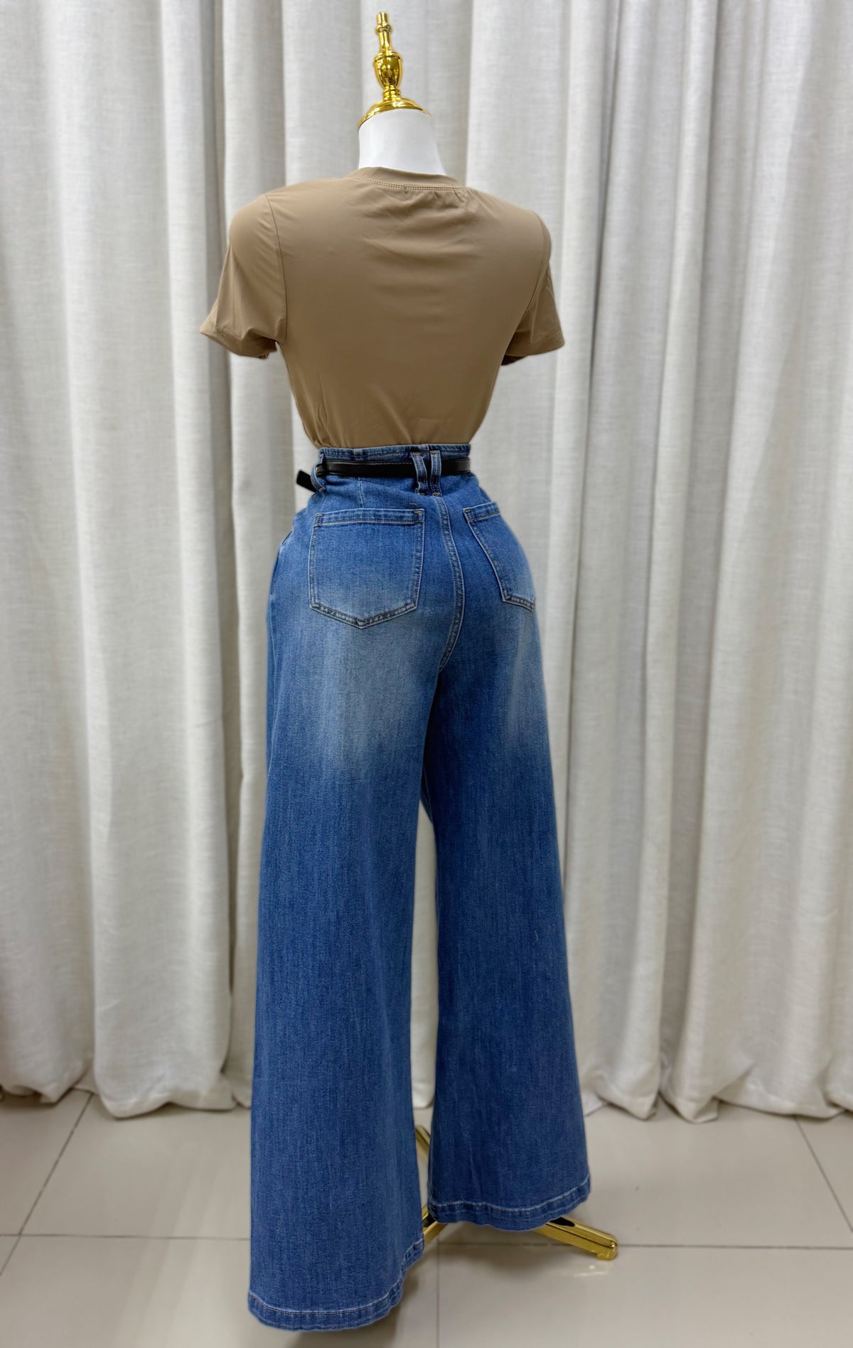 Brielle Belt Wide Leg Jean
