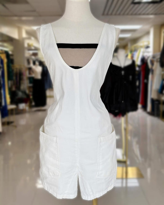White Oversize Overall (Corre Grande)