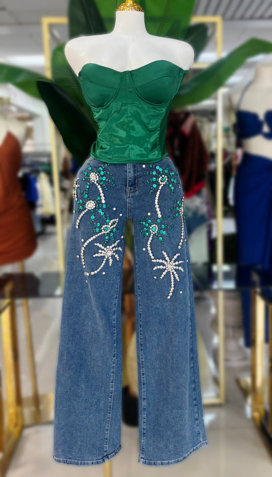 Diamonds Palm Jean