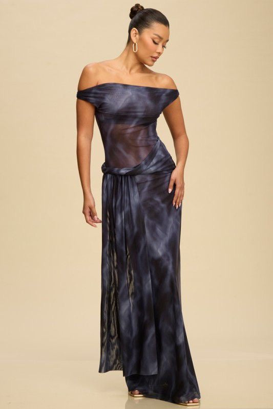 Elisa Maxi Dress (Navy)