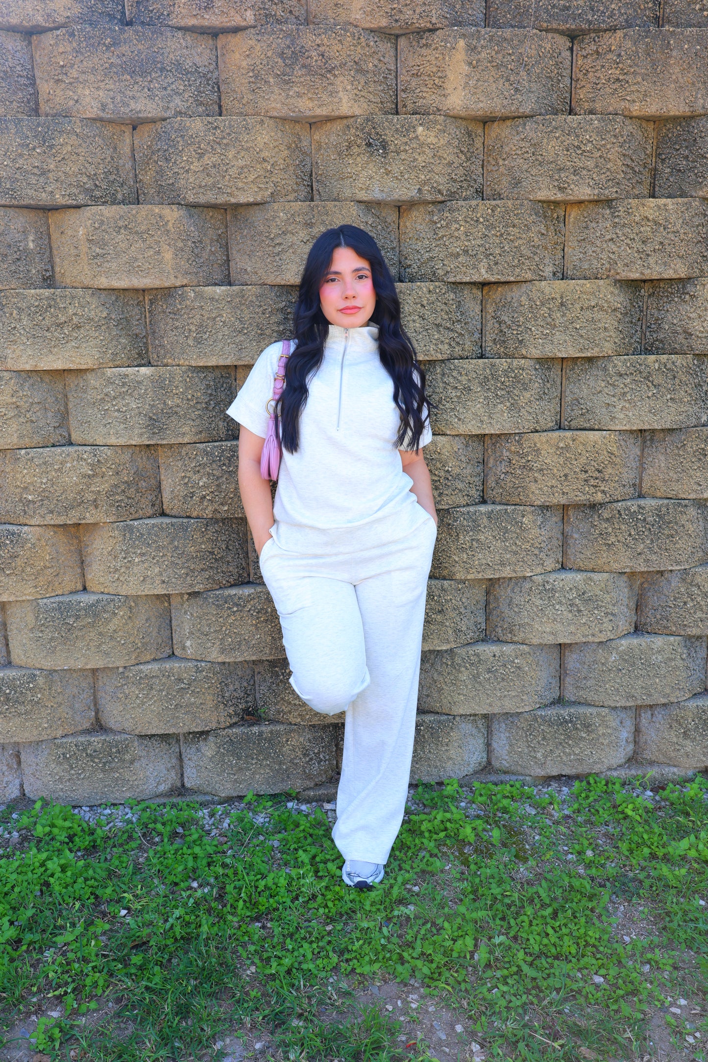 Karlotta Comfy Pant Set (Ivory)