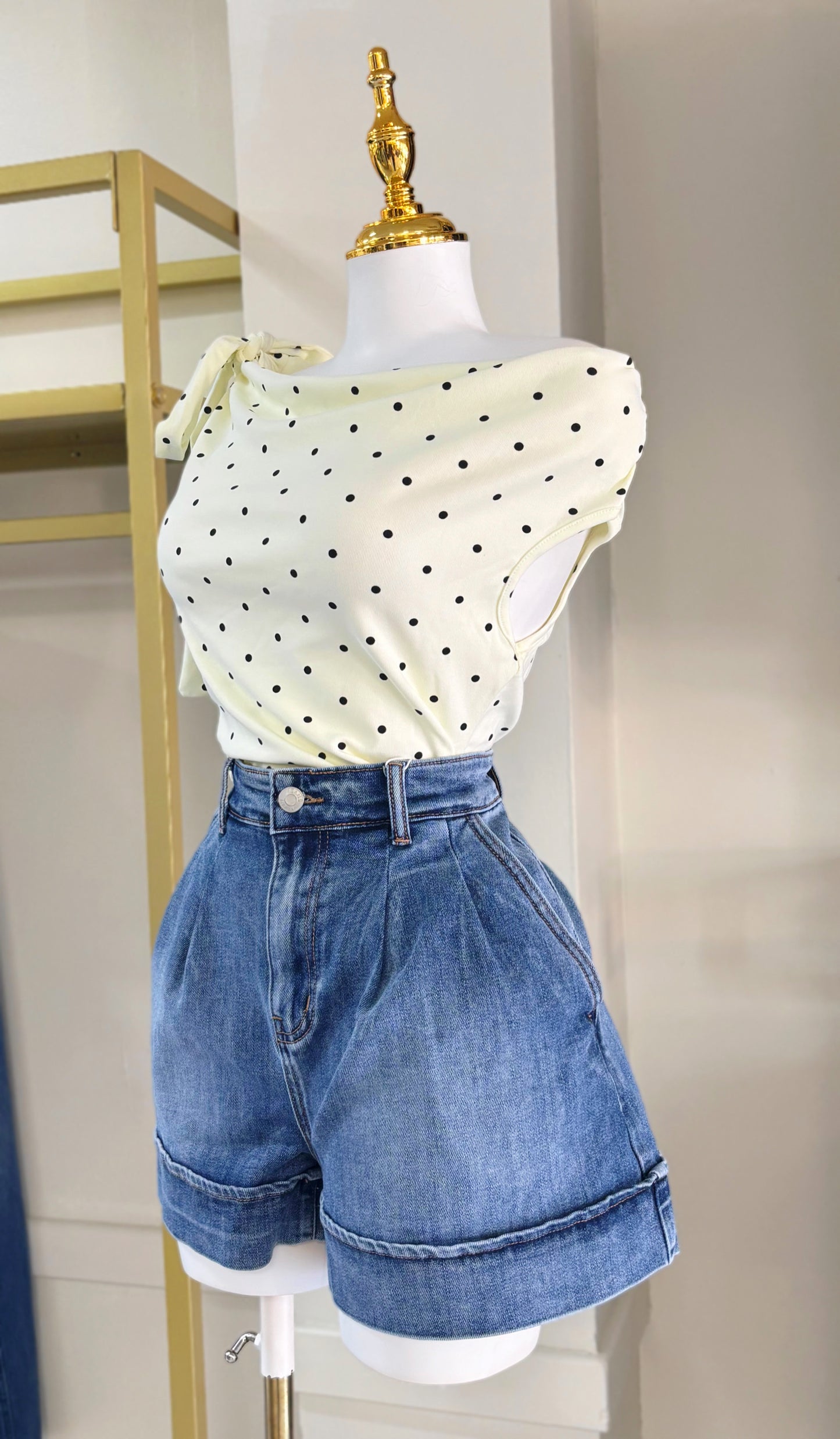 Amelia Denim Short (Stretch) CORRE GRANDE)