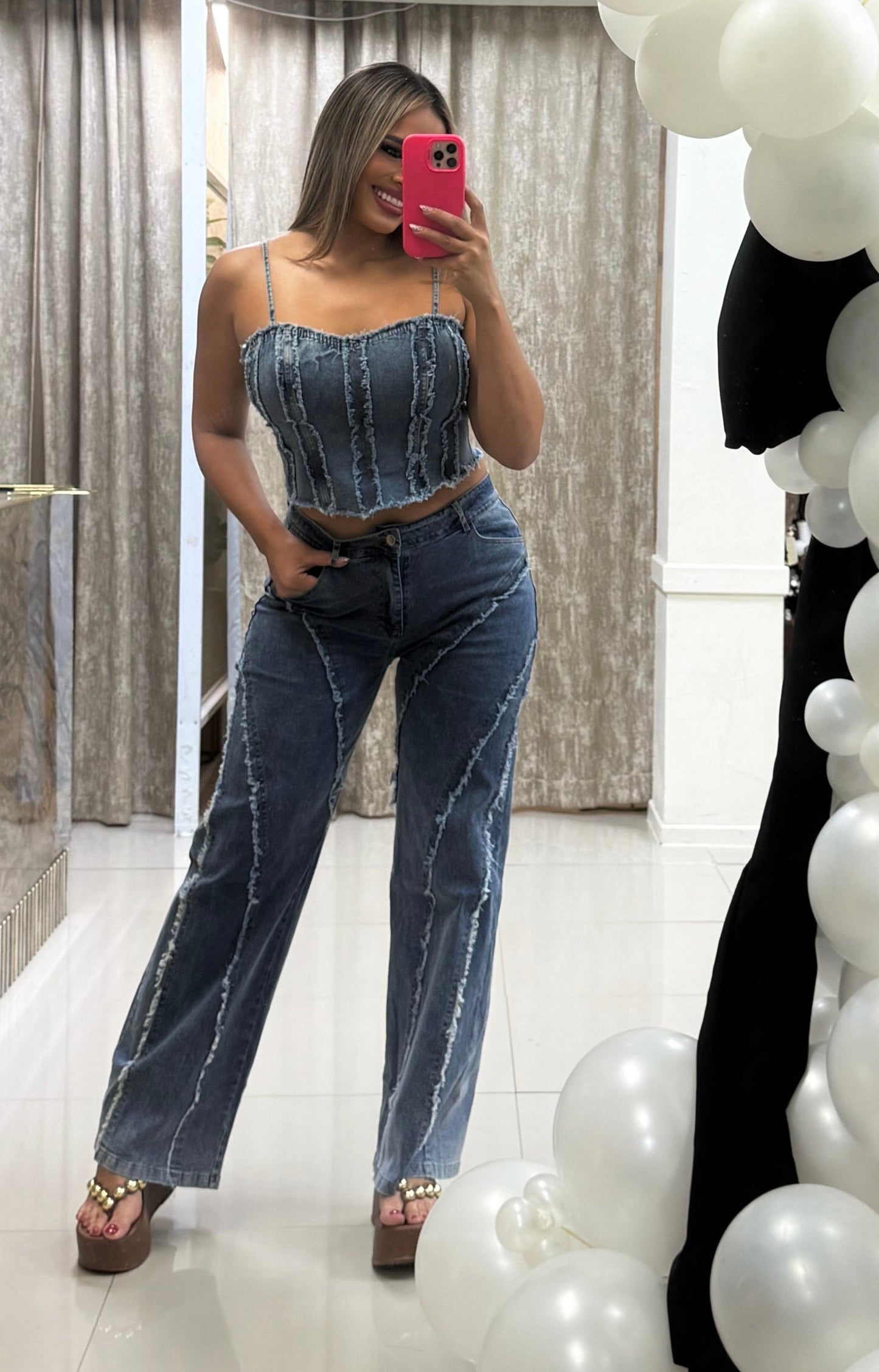 Elena Denim Set