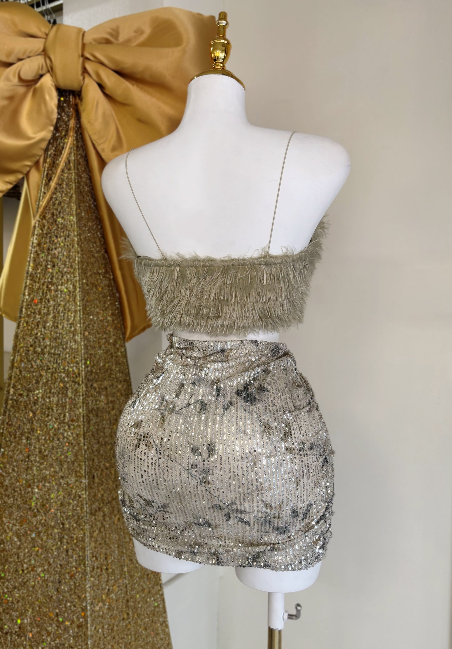 Kamelia Sequin Skirt