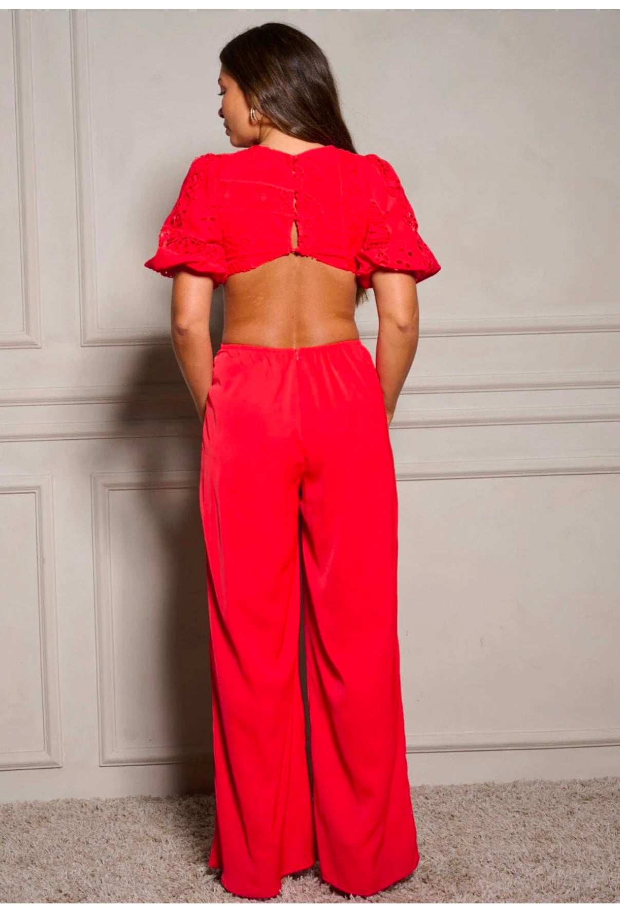 Red Jumpsuit (S•L)