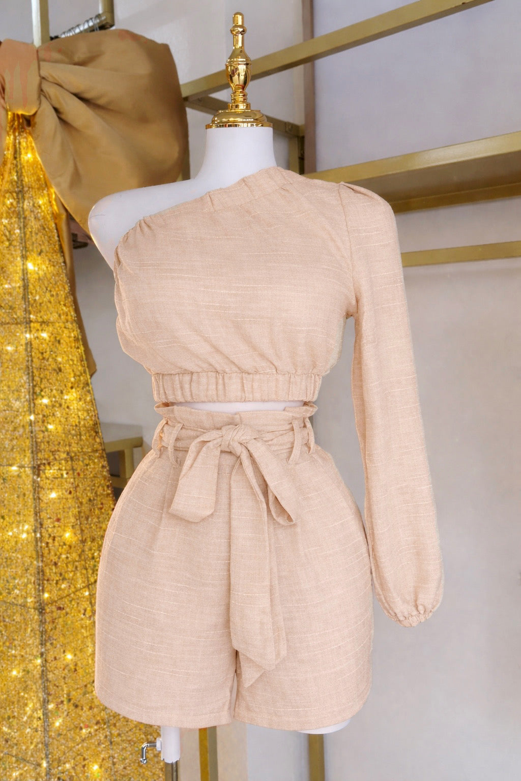 Arleth Short Set (Beige)