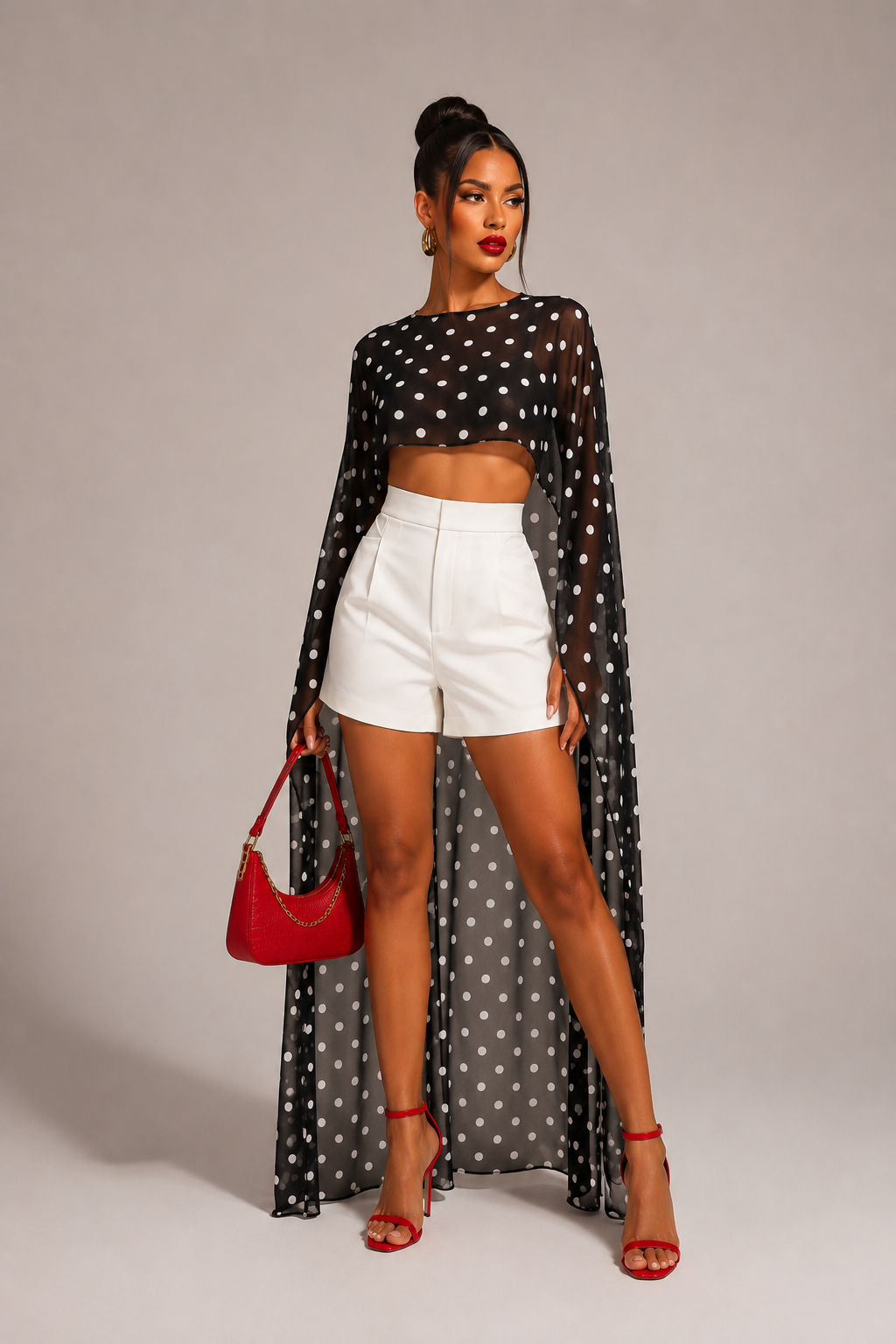 Luna Polka Dots Cape