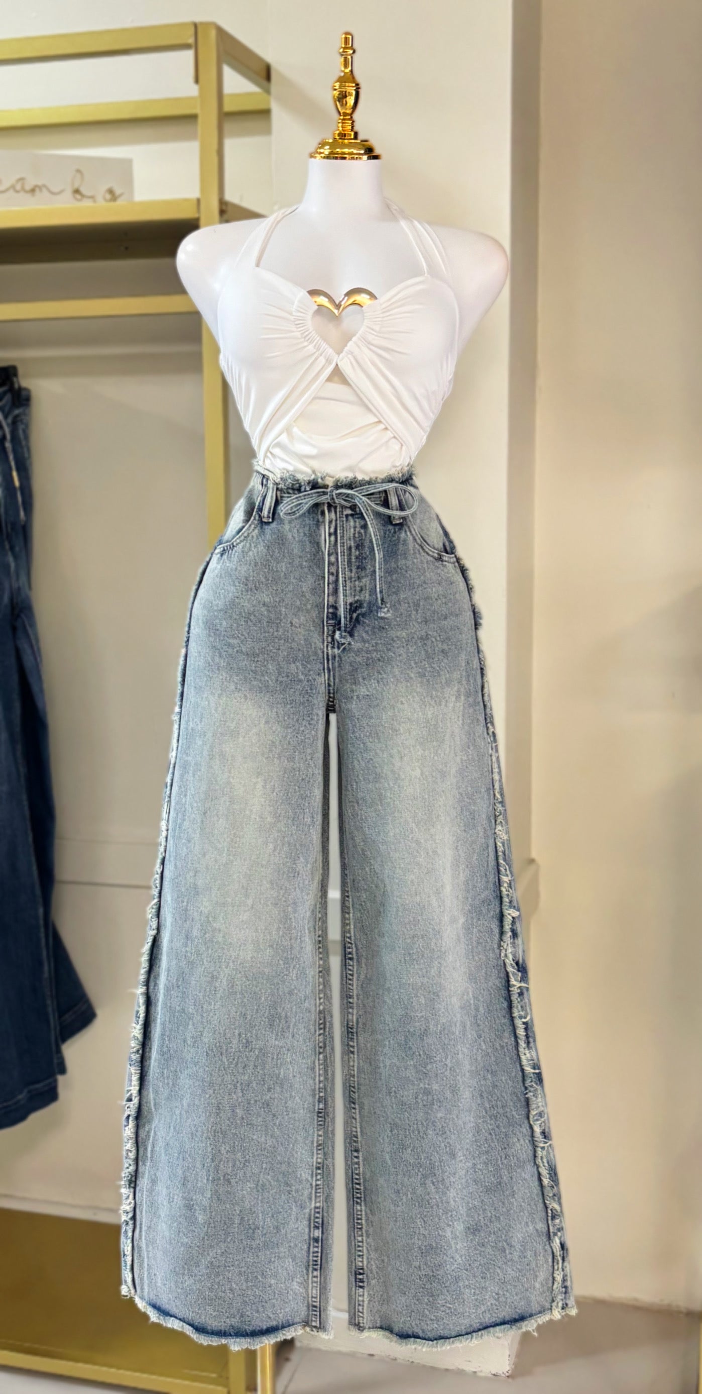 Valeria Vintage Wash Jean (No Stretch)