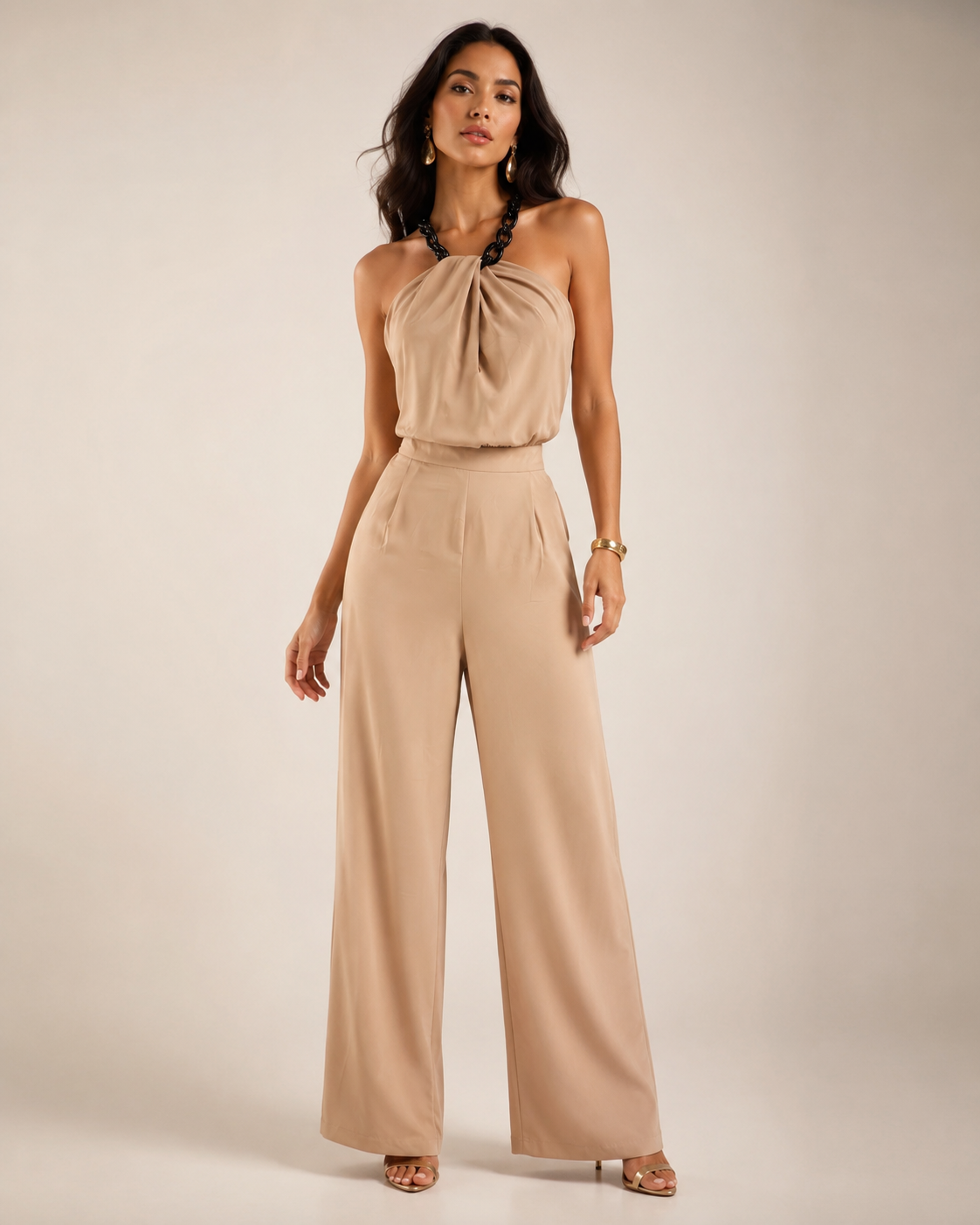 Elisa Neck Detail Jumpsuit