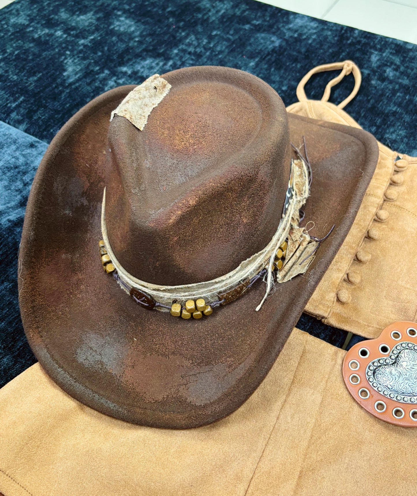 Cowboy Fashion Hat (Brown)