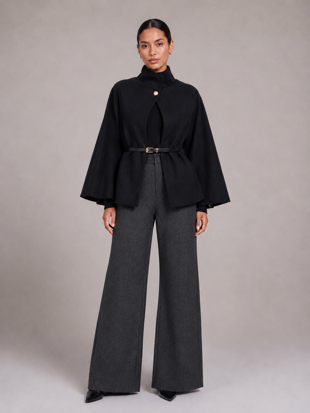 Élise Cape (Black/Brown/Terracotta)