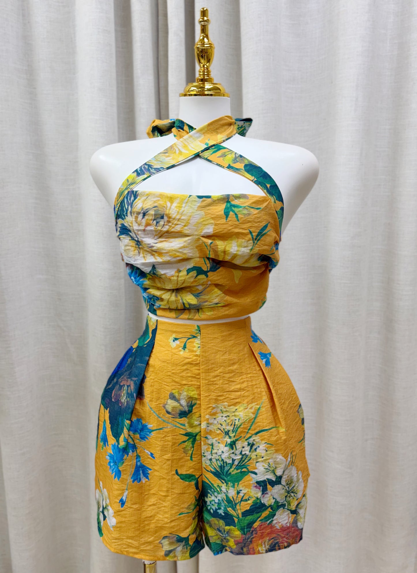 Indira Flowers Short Set
