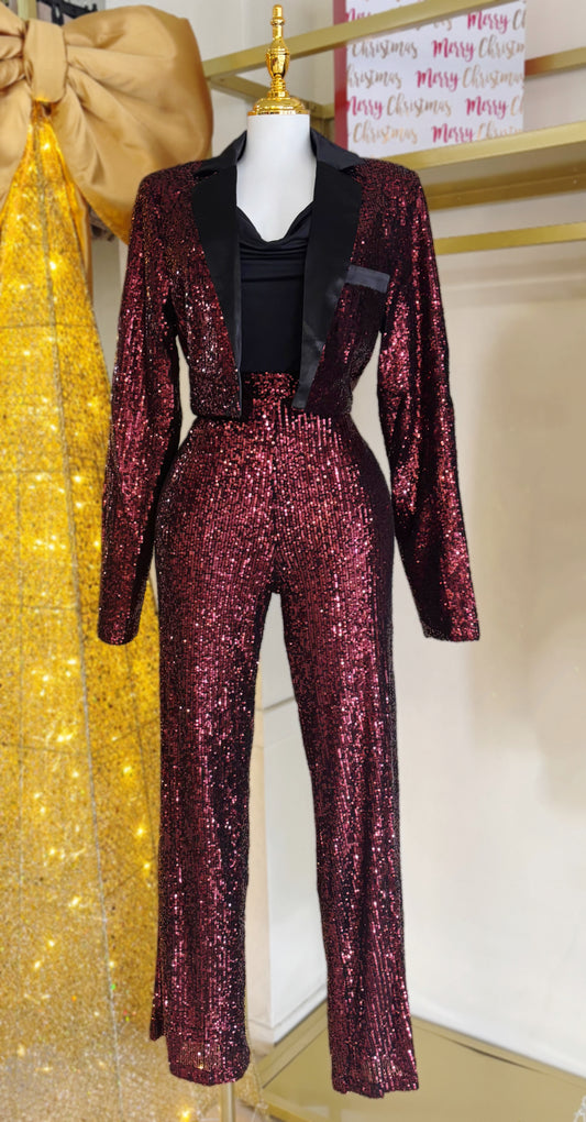 Galilea Sequin Blazer Set (CORRE GRANDE)