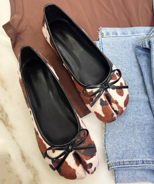 Cow Print Tabis Shoes