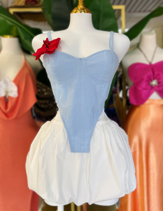 Thalia Denim Corset