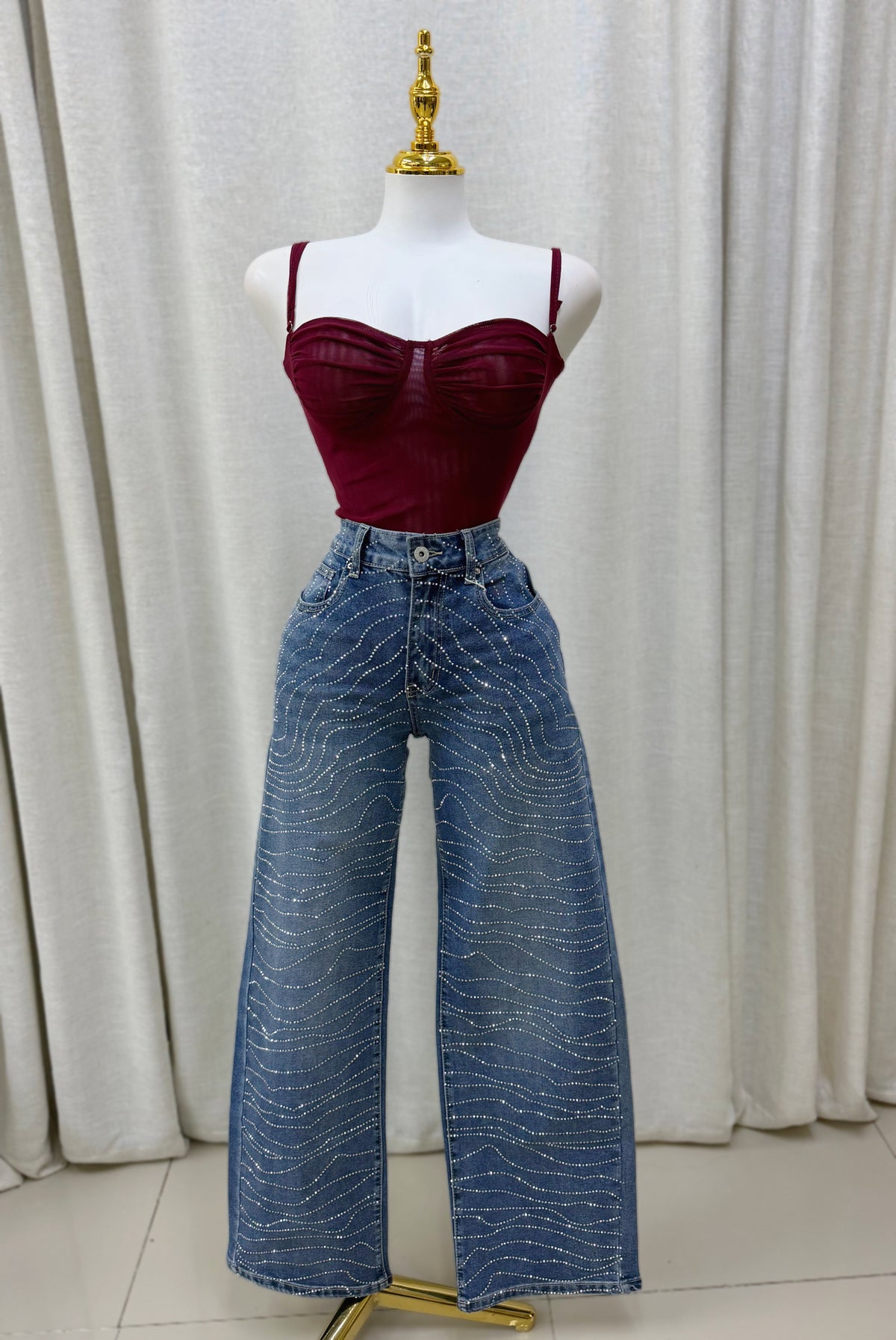 Hailey Rhinestone Jean