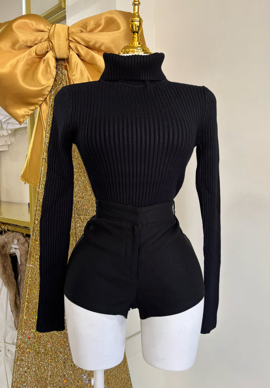 Amanda Turtle Neck Sweater (Black)
