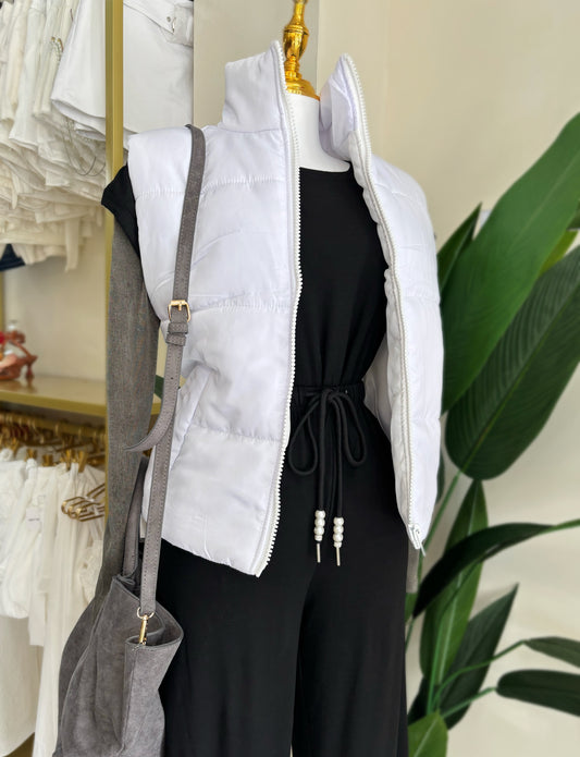 Sleeveless Bumper Jacket