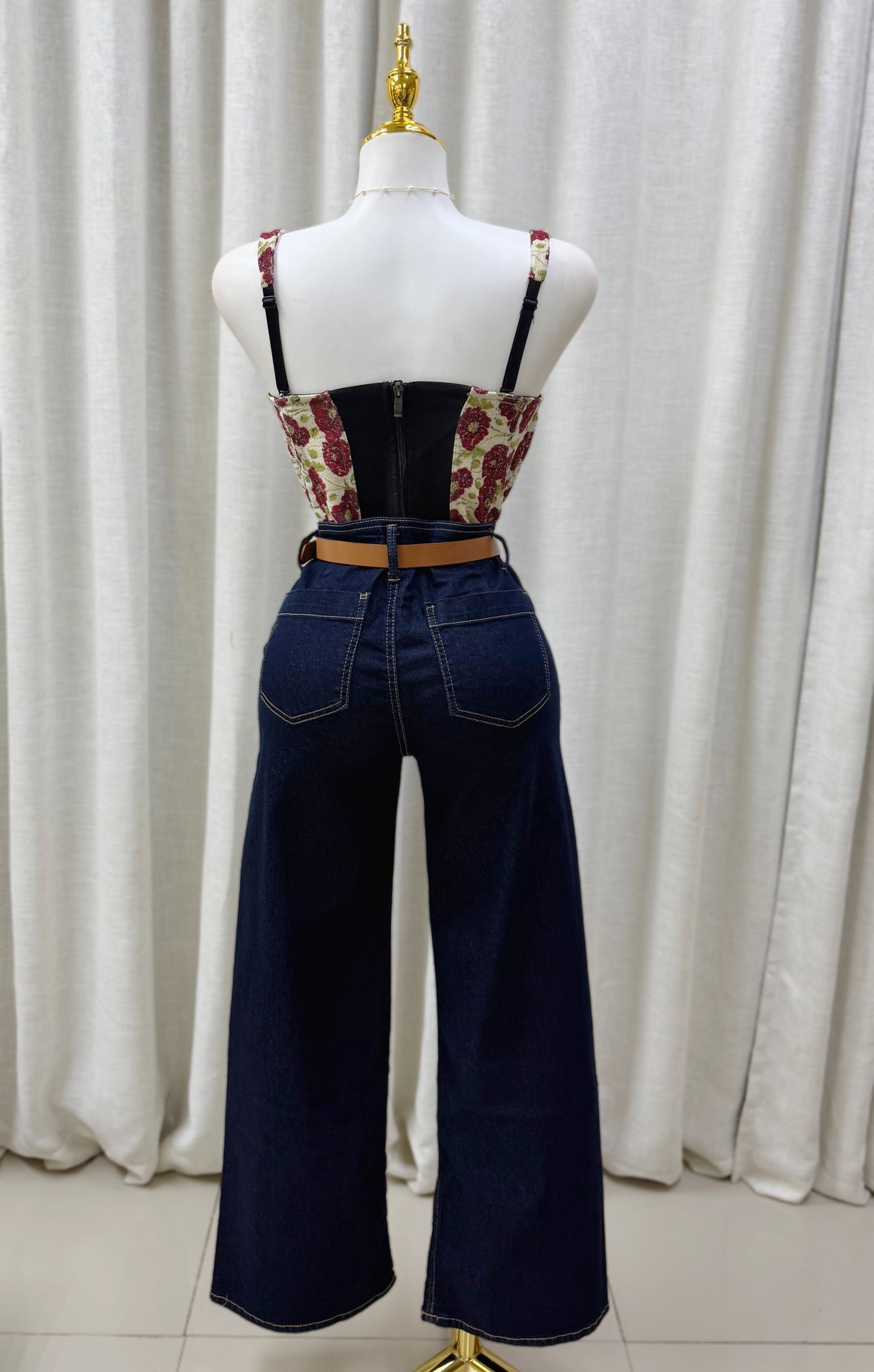 Hanna Belt Detail Jean (Stretch)