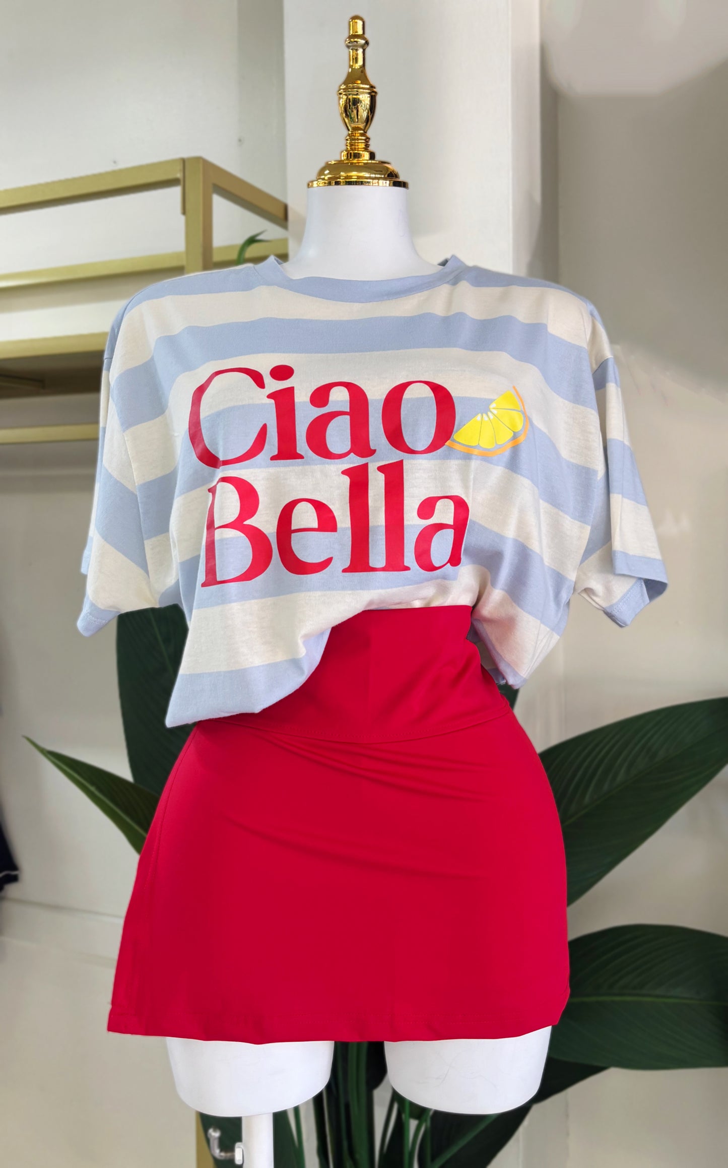 Ciao Bella Over Size Tshirt (Blue)