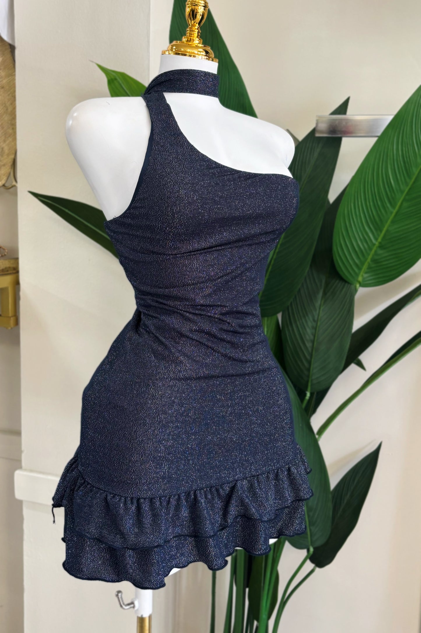 Gretta One Shoulder Scarf Dress