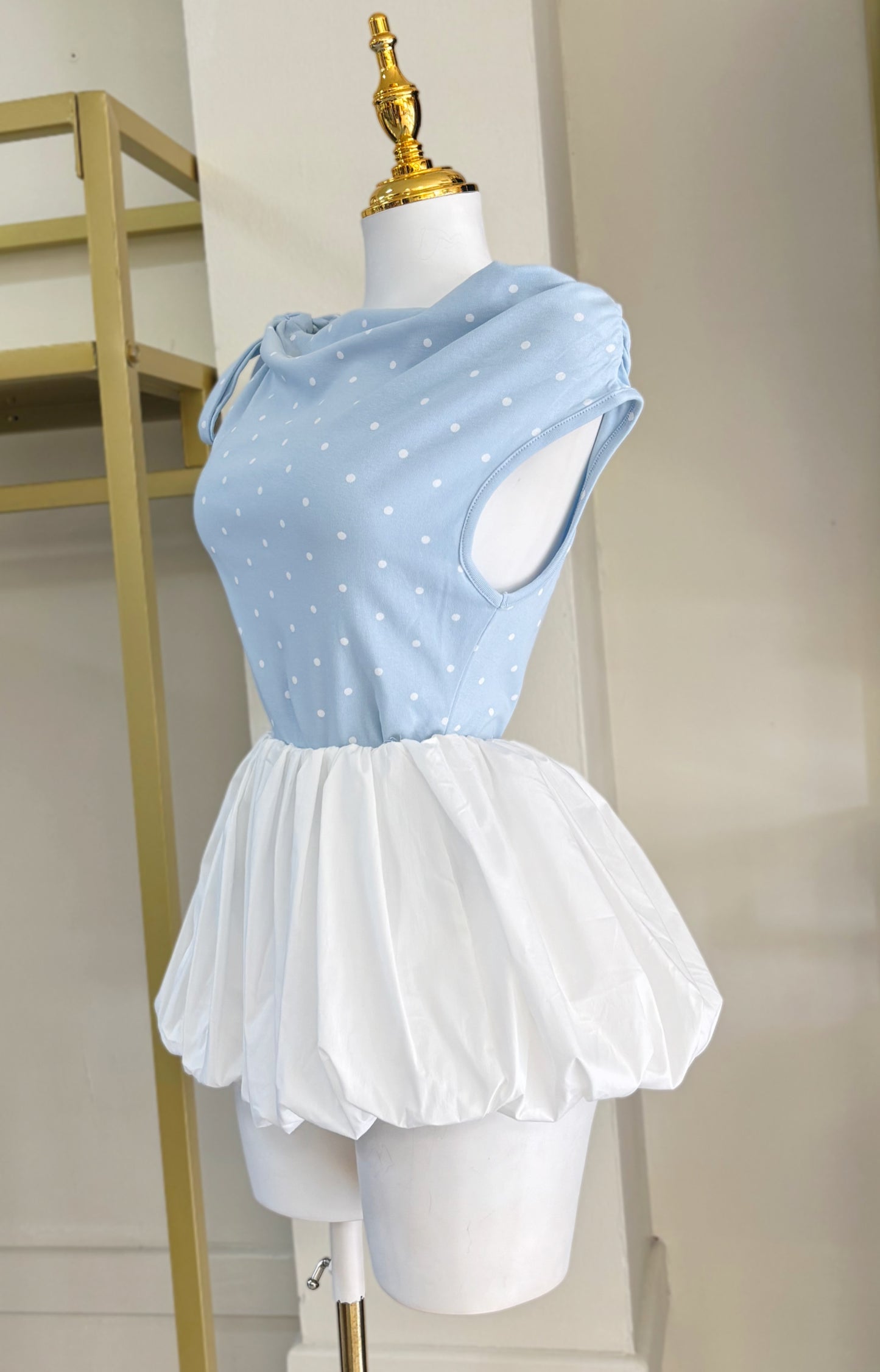 Juliana Balloon Mini Skort (White)