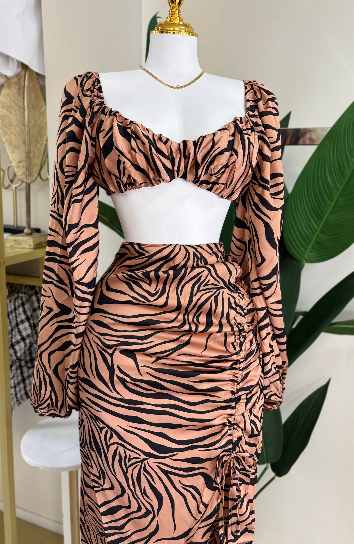 Fátima Print Skirt Set