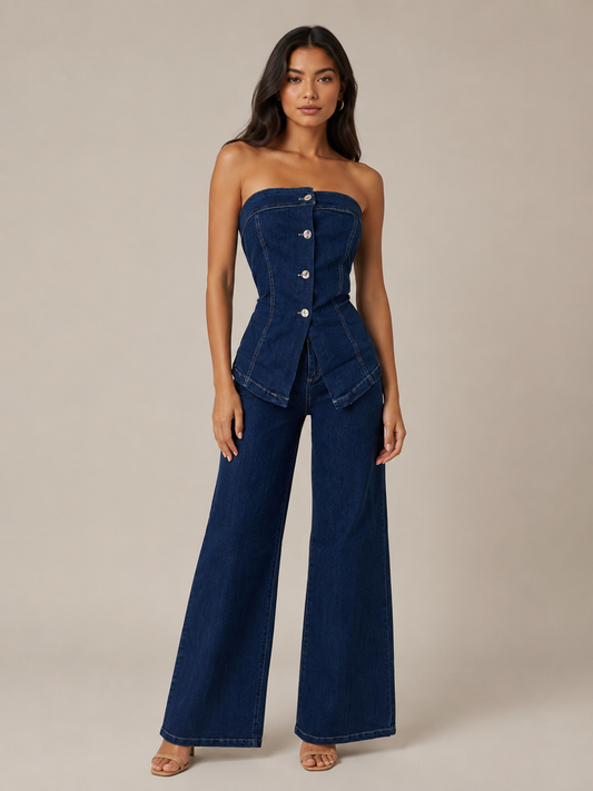 Amira Denim Jumpsuit