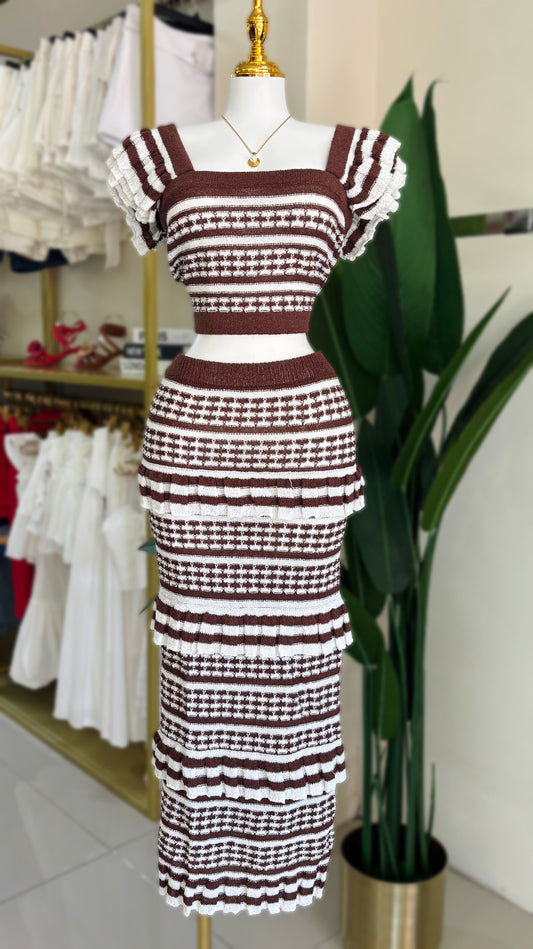 Zoe Crochet Skirt Set