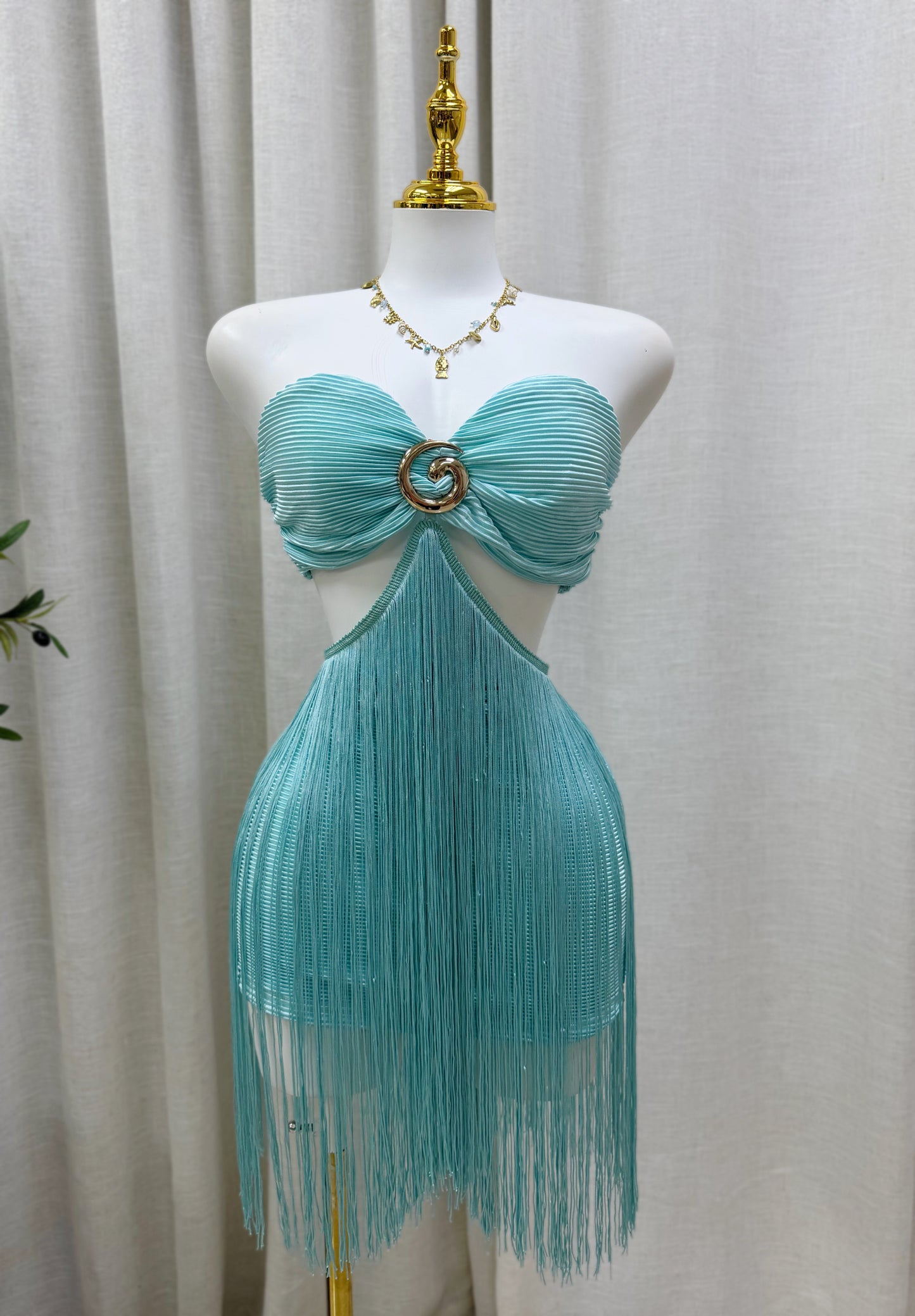Solange Fringe Dress