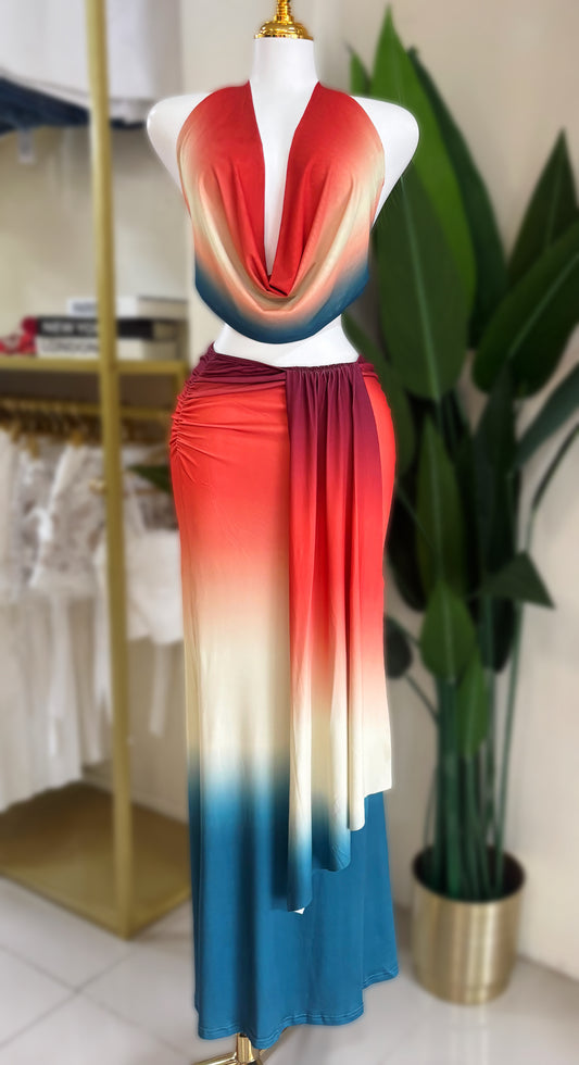 Antonella Sunset Skirt Set